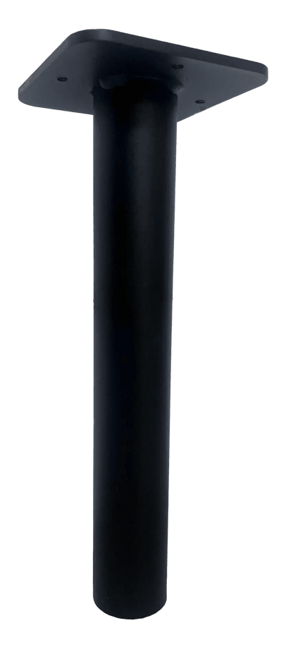 nærbillede af detaljer og materialer af Adaptermontering 60 mm rør BaseMount 140x140 til ladeboks – S-Line – S-Line