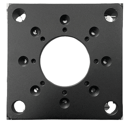 Adapterplade 160 c/c 200x200 mm stål til stålfundament til ladeboks - Køretøjstilbehør fra S-Line