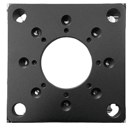 Adapterplade 160 c/c 200x200 mm stål til stålfundament til ladeboks - Køretøjstilbehør fra S-Line