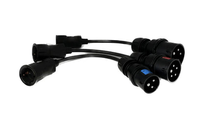 nærbillede af detaljer og materialer af Adapterset Mode 2 Schuko til CEE 16A/32A Opladningshybrid - Evconnect - Evconnect