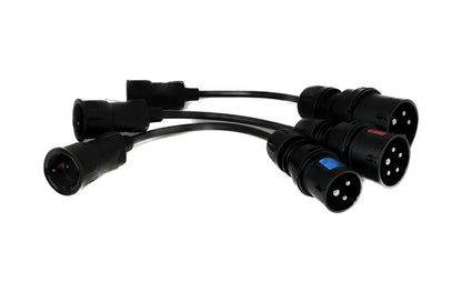 nærbillede af detaljer og materialer af Adapterset Mode 2 Schuko til CEE 16A/32A Opladningshybrid - Evconnect - Evconnect