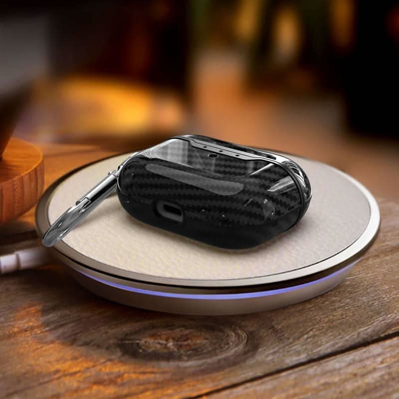 AirPods Pro Case Carbon Fiber - Beskyttende skal med blank finish - Køretøjstilbehør fra Carlevel