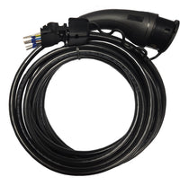 Ladekabel Type 2 20A 14 kW 9 m - Amina til ladepost/ladeboks Mode 3 - produktbillede forfra | Amina