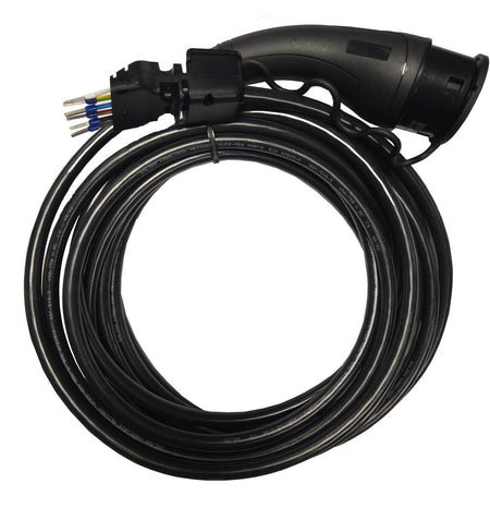 Ladekabel Type 2 20A 14 kW 9 m - Amina til ladepost/ladeboks Mode 3 - produktbillede forfra | Amina