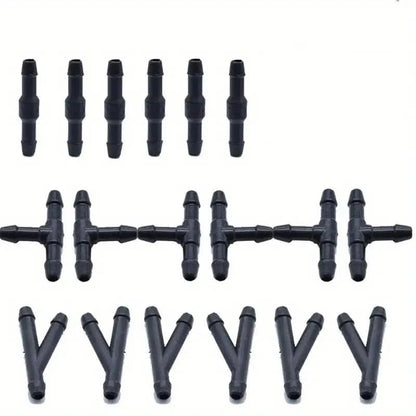 produktbild framifrån visande Anslutningskit 18-delars – Kopplingar för luft bränsle vatten – Carlevel