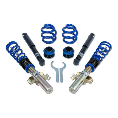 Coilovers til Seat Leon 5F 2012– – AP Justerbar sænkning & sportschassis – produktbillede forfra | AP