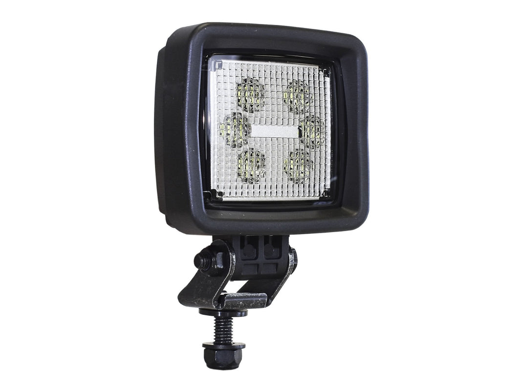 produktbillede forfra viser Arbejdslampe ABL SL1000 R23 støbt beslag Bulk 12stk/frp – Carlevel