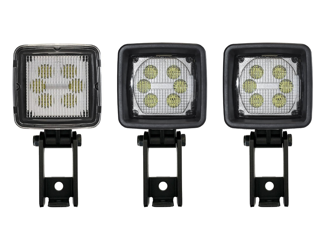 produktbillede forfra, der viser Arbejdslampe ABL SLA 2000 FL Volvo Bracket Switched Polarity – Carlevel