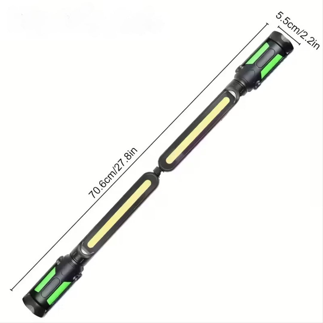 billede, der viser brug af arbejdslys LED 2400 lm - Genopladelig, magnetisk, USB-C, 3 tilstande - Carlevel