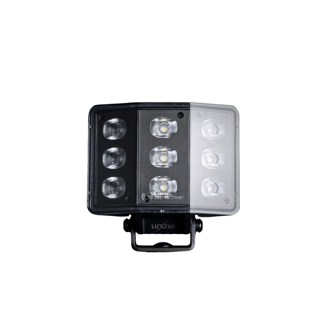 produktbillede forfra viser Arbejdslys PRO Noir WL60 Curved – 60W – LUXTAR