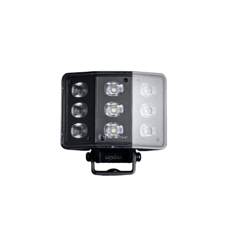 produktbillede forfra viser Arbejdslys PRO Noir WL60 Curved – 60W – LUXTAR