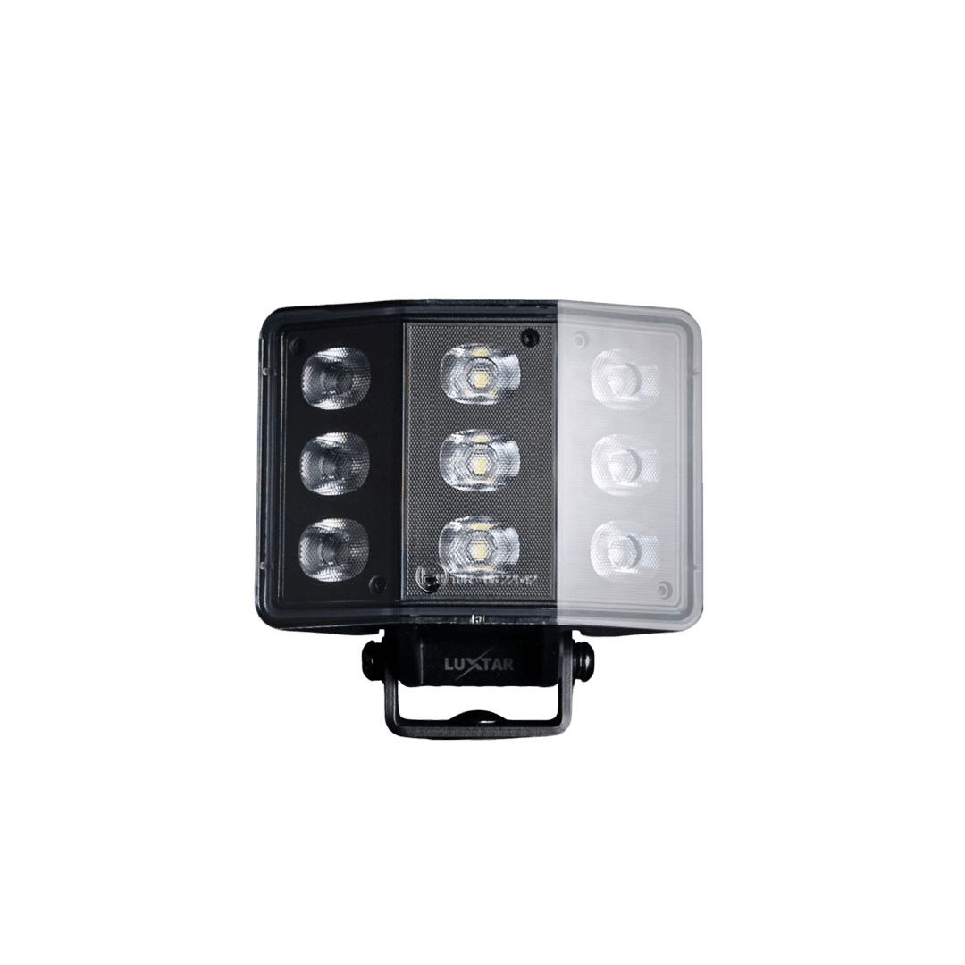 produktbillede forfra viser arbejdslys PRO Noir WL90 Curved – 90W – LUXTAR