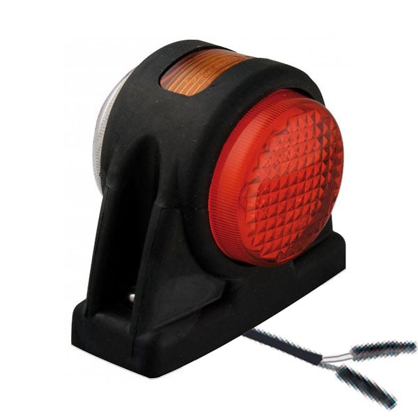 produktbillede forfra, der viser Armlampe LED Rød/Hvid/Gul 2PIN (Kort) – LEA
