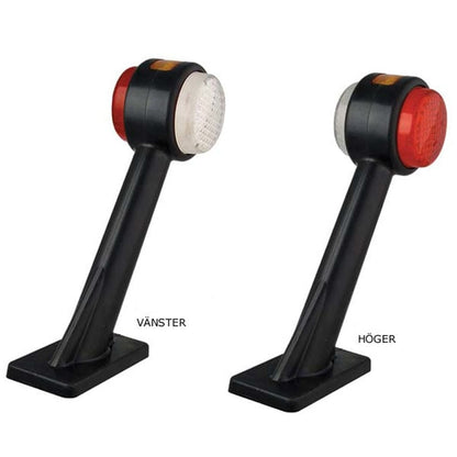nærbillede af detaljer og materialer af Armlampe LED Rød/Hvid/Gul (Lang) - LEA