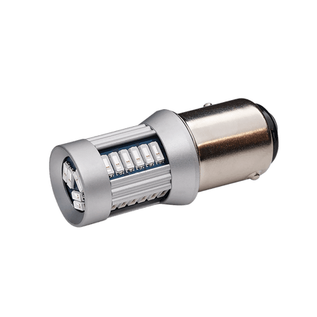produktbillede fra forsiden viser BA15S – 1156 30SMD 12 – 24V Rød – Xenon King