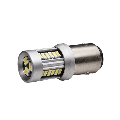 produktbillede fra forsiden viser BA15S – 1156 30SMD 12 – 24V Hvid – Xenon King