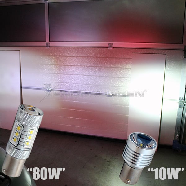 nærbillede af detaljer og materialer af BA15S – 1156 LED-baggrundslys 10W – Xenon-kongen