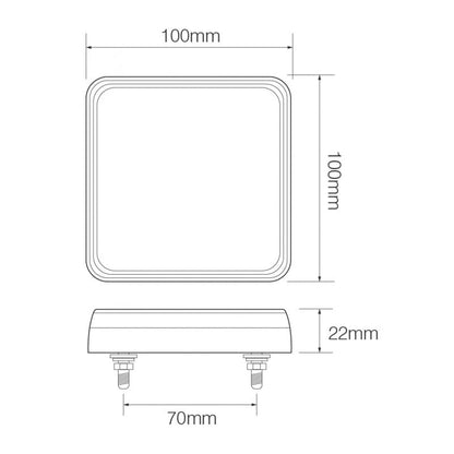Baglygter 101BAR2 12V – 2 – pakke – nærbillede detaljer | LEA
