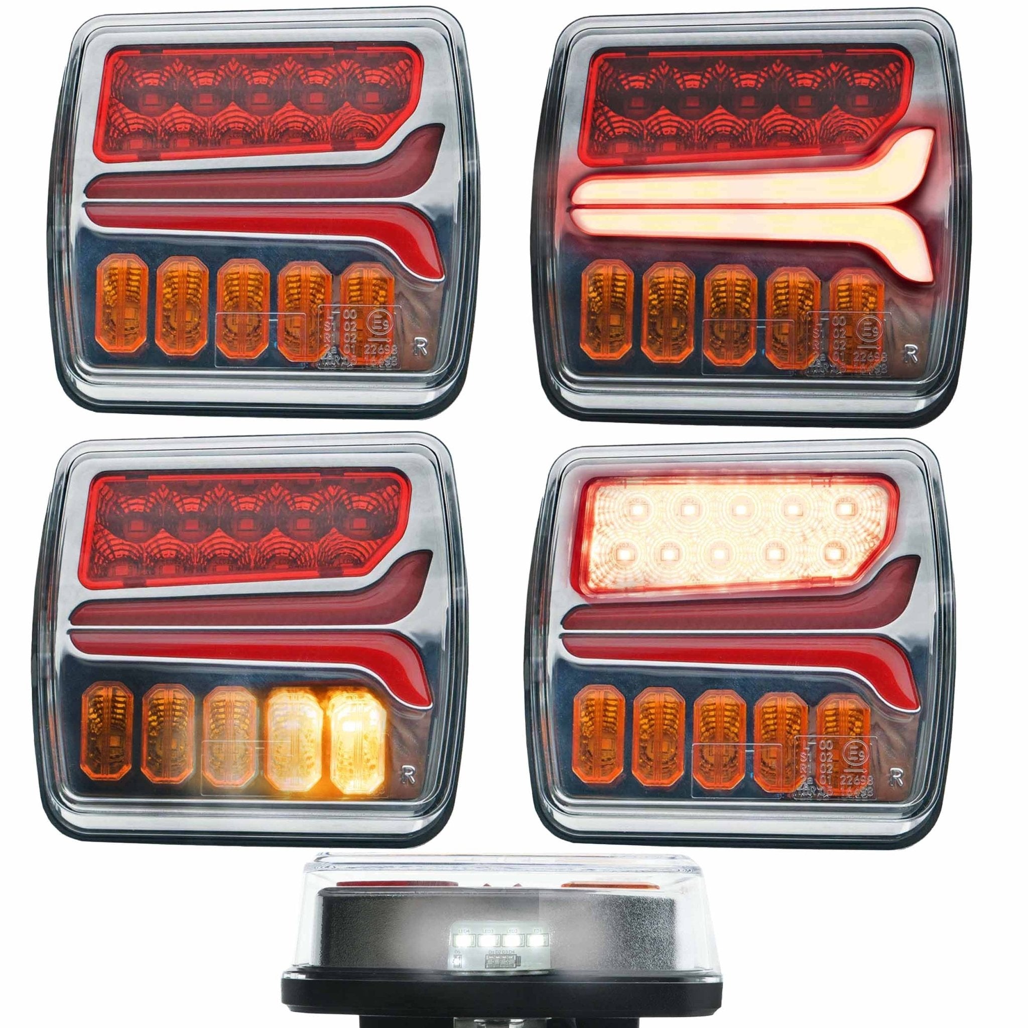 Baklykta – 12–24V DC – 105 × 105 × 70 mm - Carlevel AB - Fordon och delar > Fordonstillbehör