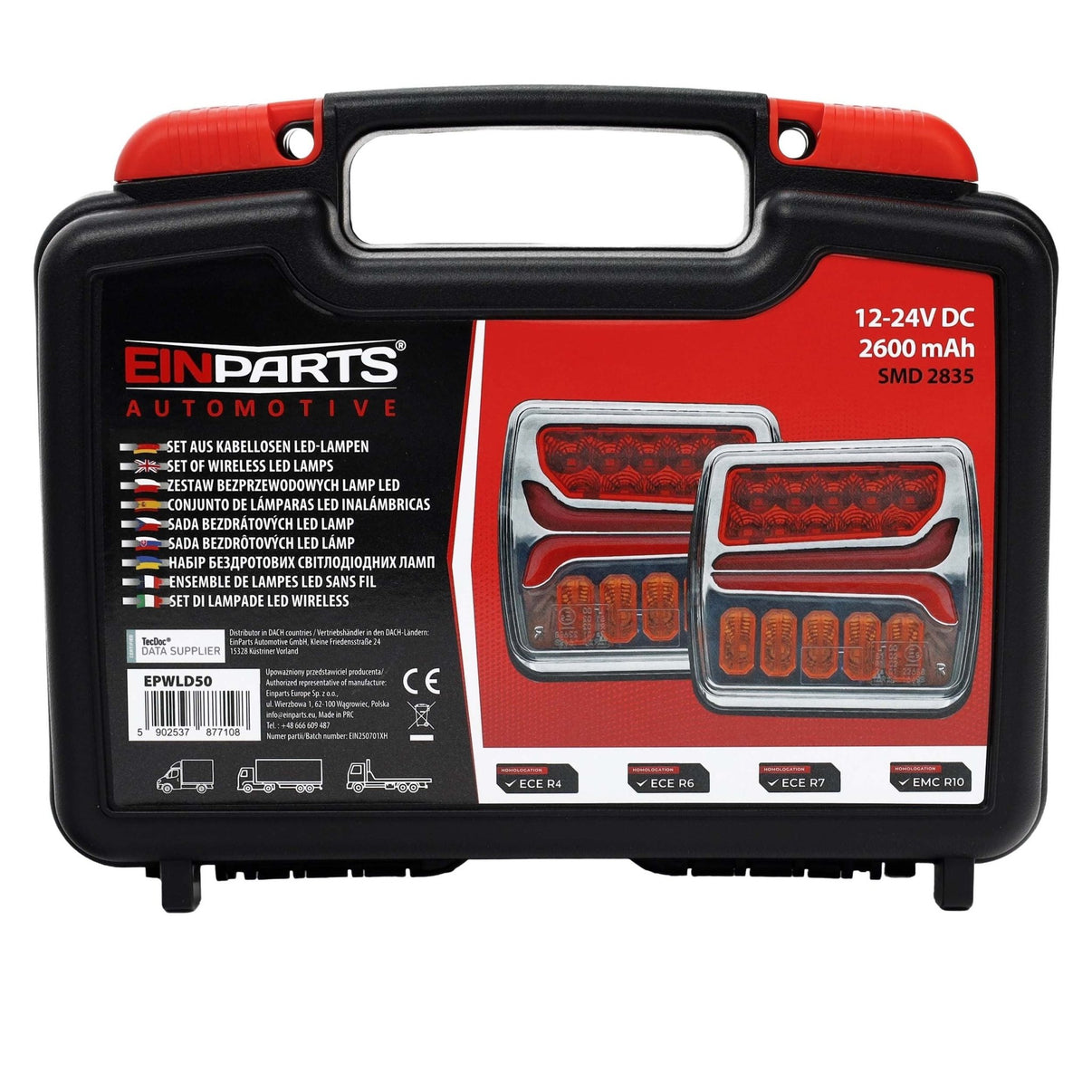 Baklykta – 12–24V DC – 105 × 105 × 70 mm - Carlevel AB - Fordon och delar > Fordonstillbehör