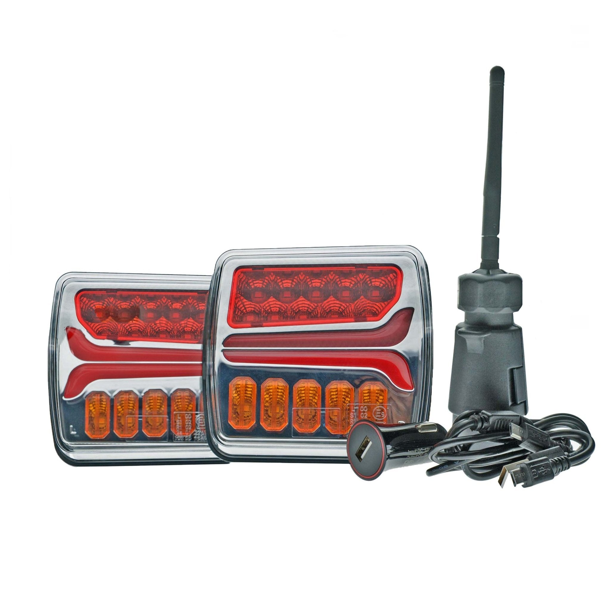 Baklykta – 12–24V DC – 105 × 105 × 70 mm - Carlevel AB - Fordon och delar > Fordonstillbehör