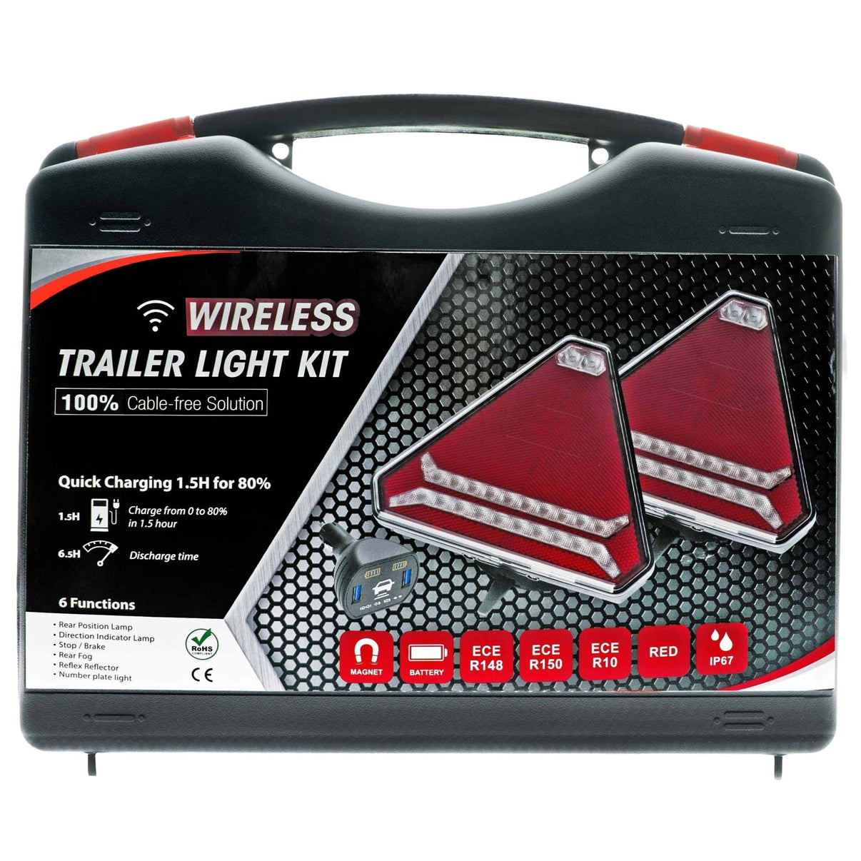 Baklykta – 12–24V DC – 178,5 × 155 × 70 mm - Carlevel AB - Fordon och delar > Fordonstillbehör