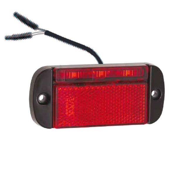produktbillede forfra, der viser Bagmarkering 3LED 2PIN – LEA