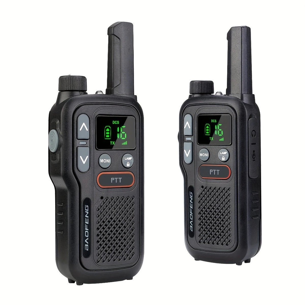 Baofeng T18 Walkie Talkie - Tovejs radio USB-opladning - Produktbillede forfra | Carlevel