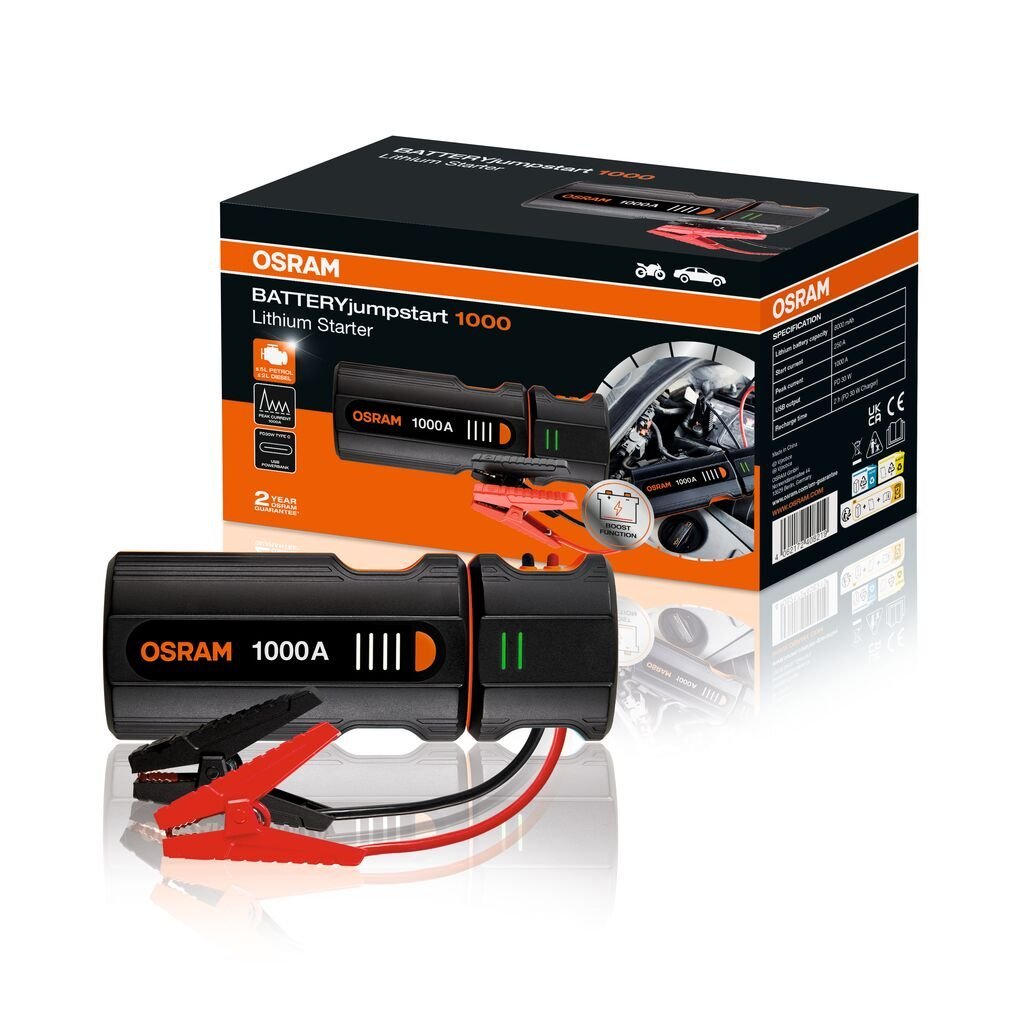 BATTERI jumpstart 1000 OJS020 - nærbillede detaljer | OSRAM