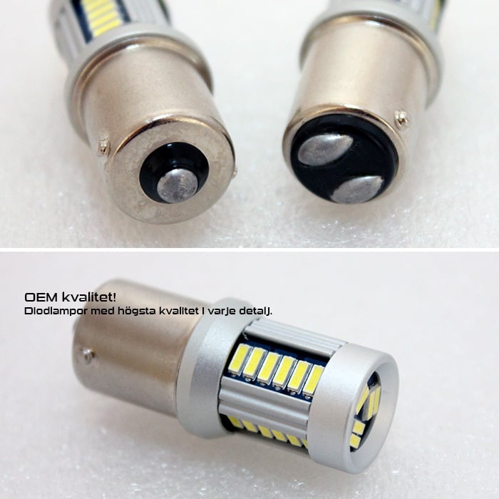 BAY15D – 1157 30SMD 12 – 24V Hvid/Hvid – emballage og indhold | Xenon-kongen