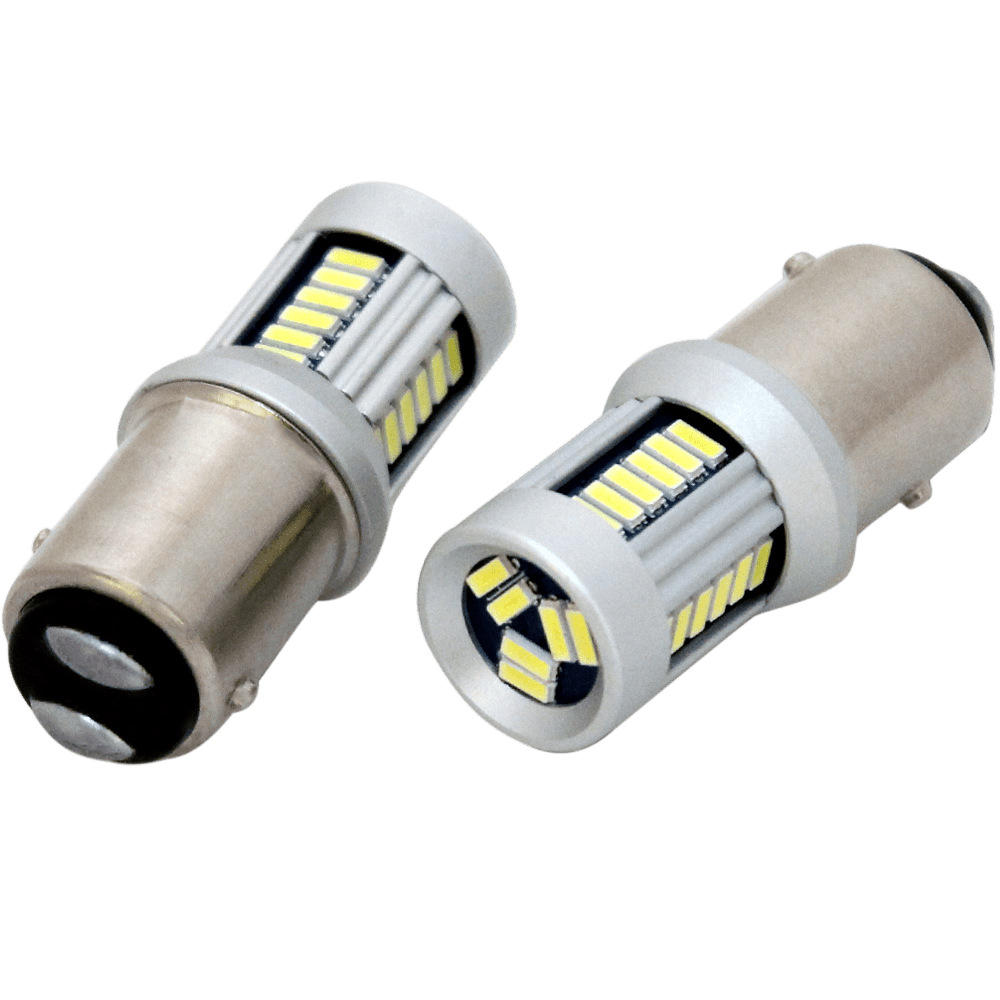 BAY15D – 1157 30SMD 12 – 24V Hvid/Hvid – produktbillede forfra | Xenon-kongen