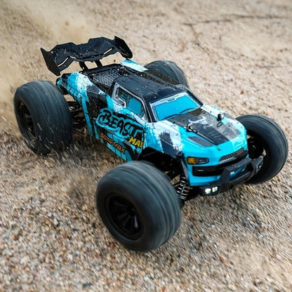 BEAST MAX RC bil 70 km/t - 4WD radiostyret terrængående bil med børsteløs motor - produkt set fra siden | Carlevel