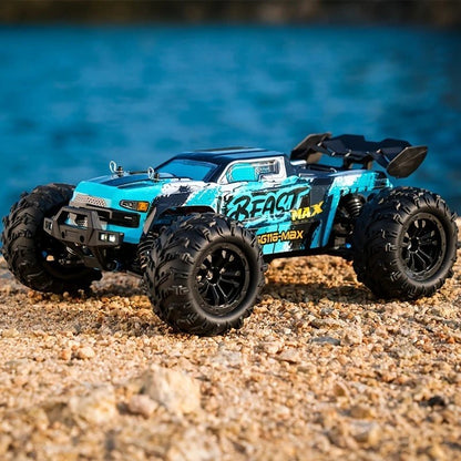 BEAST MAX RC bil 70 km/t - 4WD radiostyret terrængående køretøj med børsteløs motor - nærbillede detaljer | Carlevel