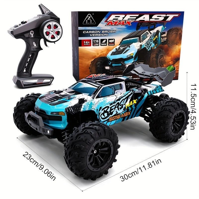 BEAST MAX RC bil 70 km/t - 4WD radiostyret terrængående bil med børsteløs motor - tilbehør og dele | Carlevel