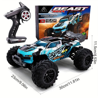 BEAST MAX RC bil 70 km/t - 4WD radiostyret terrængående bil med børsteløs motor - tilbehør og dele | Carlevel