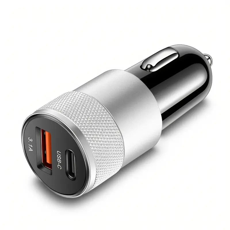 Biloplader med USB 3.1A & USB - C - Hurtig og pålidelig opladning til bilen - Carlevel - 