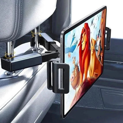 Bil hovedstøtteholder til tablet/iPad - Justerbar tabletholder til bagsædet - Carlevel - 