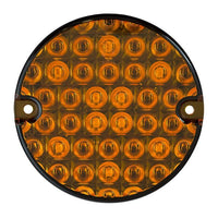 produktbillede forfra, der viser Blinklygte 95mm – Orange – LEA