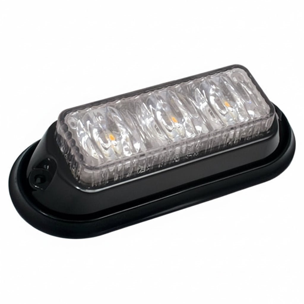 Lommelygte 3LED R65 Amber - produktbillede forfra | Carlevel