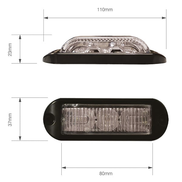 Lommelygte EQ 3LED 180 R10 Hvid - produkt set fra siden | Carlevel