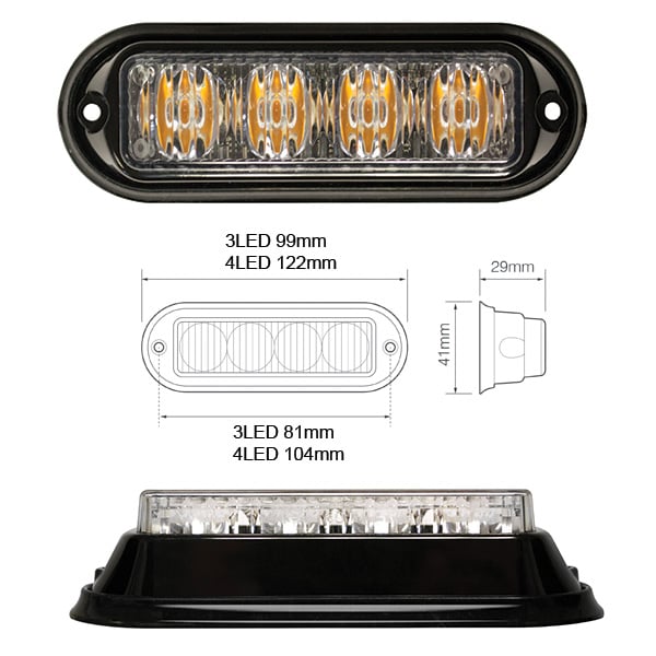 Blitzlys EQ 4LED – R65 Blå – nærbillede detaljer | Carlevel