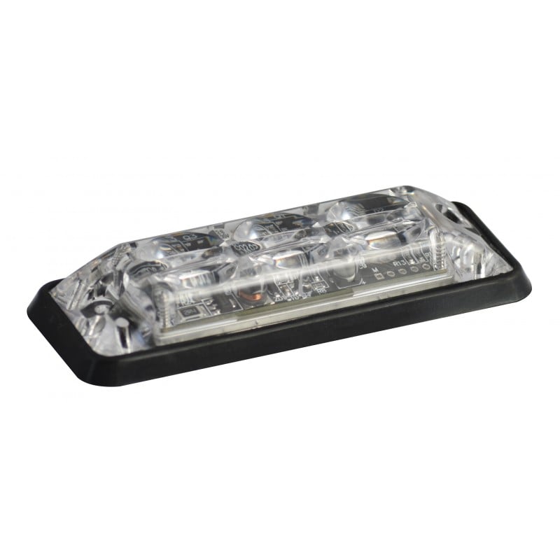 nærbillede af detaljer og materialer af Flash lys Super - Slim 3LED R10 Rød - LEA