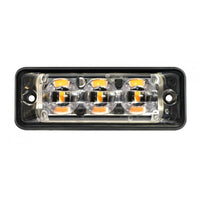 produktbillede forfra, der viser blitzlys Super - Slim 3LED R10 Rød - LEA