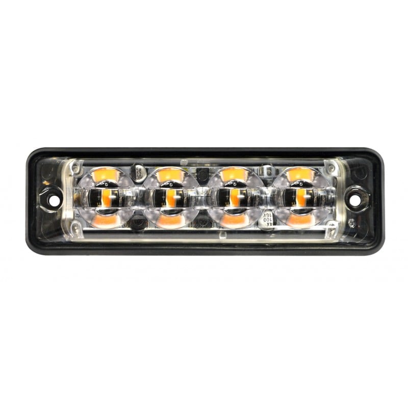 nærbillede af detaljer og materialer af Flash lys Super - Slim R10 4LED Hvid - LEA