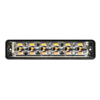 produktbillede forfra, der viser blitzlys Super – Slim R10 6LED Amber – LEA