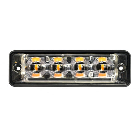 produktbillede forfra, der viser blitzlys Super – Slim R65 4LED Amber – LEA