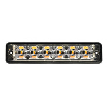 produktbillede forfra, der viser blitzlys Super – Slim R65 6LED Amber – LEA