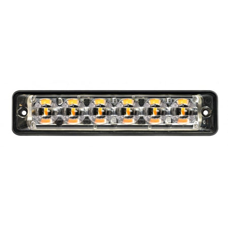 produktbillede forfra, der viser blitzlys Super – Slim R65 6LED Amber – LEA