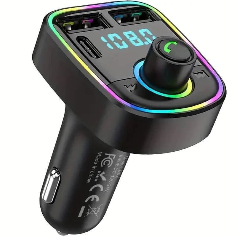 Bluetooth Car Adapter: Trådløs FM - Sender & Musikafspiller med USB/TF - kortlæser - Carlevel - 
