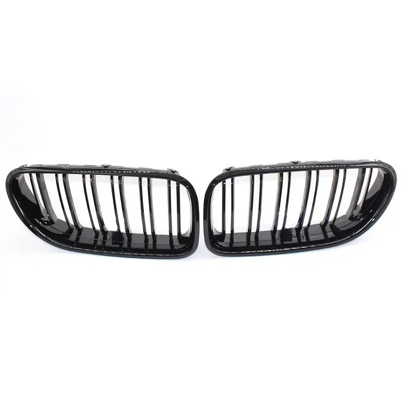 Njurgrill till BMW 6-serie F06/F12/F13 2012–2017 – glanssvart ABS-plast – produktbild framifrån | Carlevel